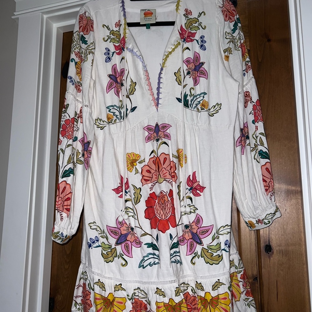 FARM Rio floral insects dress